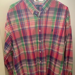 Long sleeve button down Polo Shirt